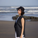 Striped Linen Blazer|Jacket