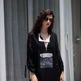 Black Linen Long Dress