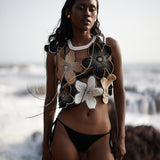 Cut-Out Crochet Top
