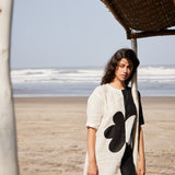 Asymmetric Contrast Dress