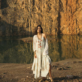 Asymmetric floral dress