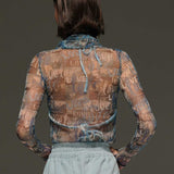 Denim Halter Bralet