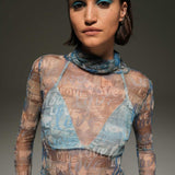 Love Print Bodysuit