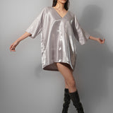 Silver Fluid Dress