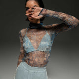 Love Print Bodysuit
