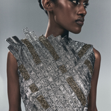 Silver Embroidered Dress