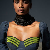 Lace-Trimmed Corset Bustier