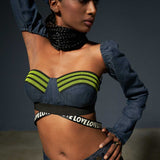 Lace-Trimmed Corset Bustier