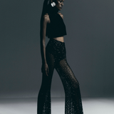 Embroidered Flared Pants