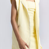 Yellow Checkered Biker Jacket