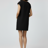 Black Embroidered T-Shirt Dress