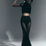 Embroidered Flared Pants