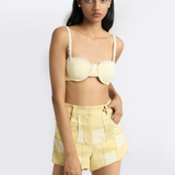 Denim Patchwork Shorts