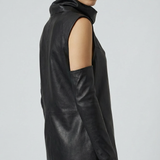 Black Short Leather Dress