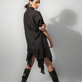 Black Shirt And Skirt Co-ord