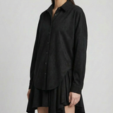 Suede Black Shirt