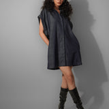 Embroidered Shirt Dress