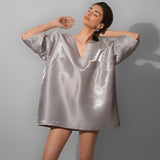 Silver Fluid Dress