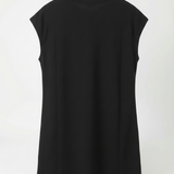 Black Embroidered T-Shirt Dress