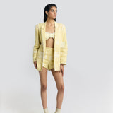 Denim Patchwork Blazer