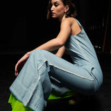 Jumpsuit with Neon Green Accent