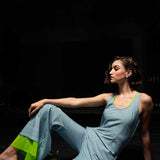 Jumpsuit with Neon Green Accent