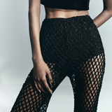 Embroidered Flared Pants
