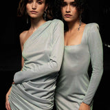 Holographic Short Dress