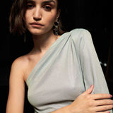Holographic Short Dress