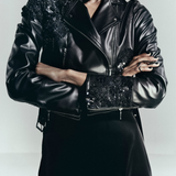 Cropped Biker Jacket