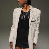 Striped Oversized Blazer