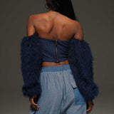Fringe and Stripes Corset