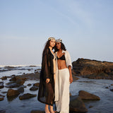 Black Linen Trench