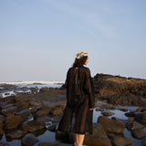 Black Linen Trench