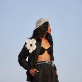 Black Linen Shorts