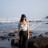 Embroidered Flared Trousers