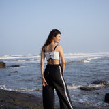 Embroidered Flared Trousers