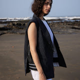 Striped Linen Blazer|Jacket