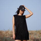 Embroidered T-shirt Dress