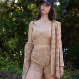 Biege Crochet Corset
