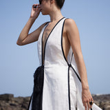 White Linen Long Top & Pant