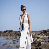 White Linen Long Top & Pant
