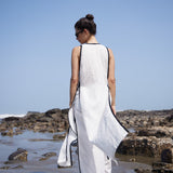 White Linen Long Top & Pant