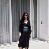 Black Linen Long Dress