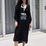Black Linen Long Dress