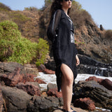 Black Linen Long Dress