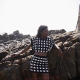 Linen Checkered Skirt