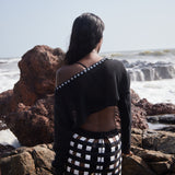 Linen Checkered Skirt
