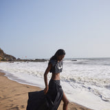 Striped Linen top and Skirt
