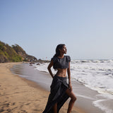 Striped Linen top and Skirt